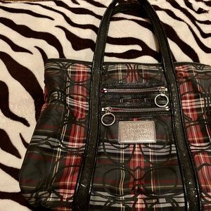 Coach bag *Unique* Plaid, glitter